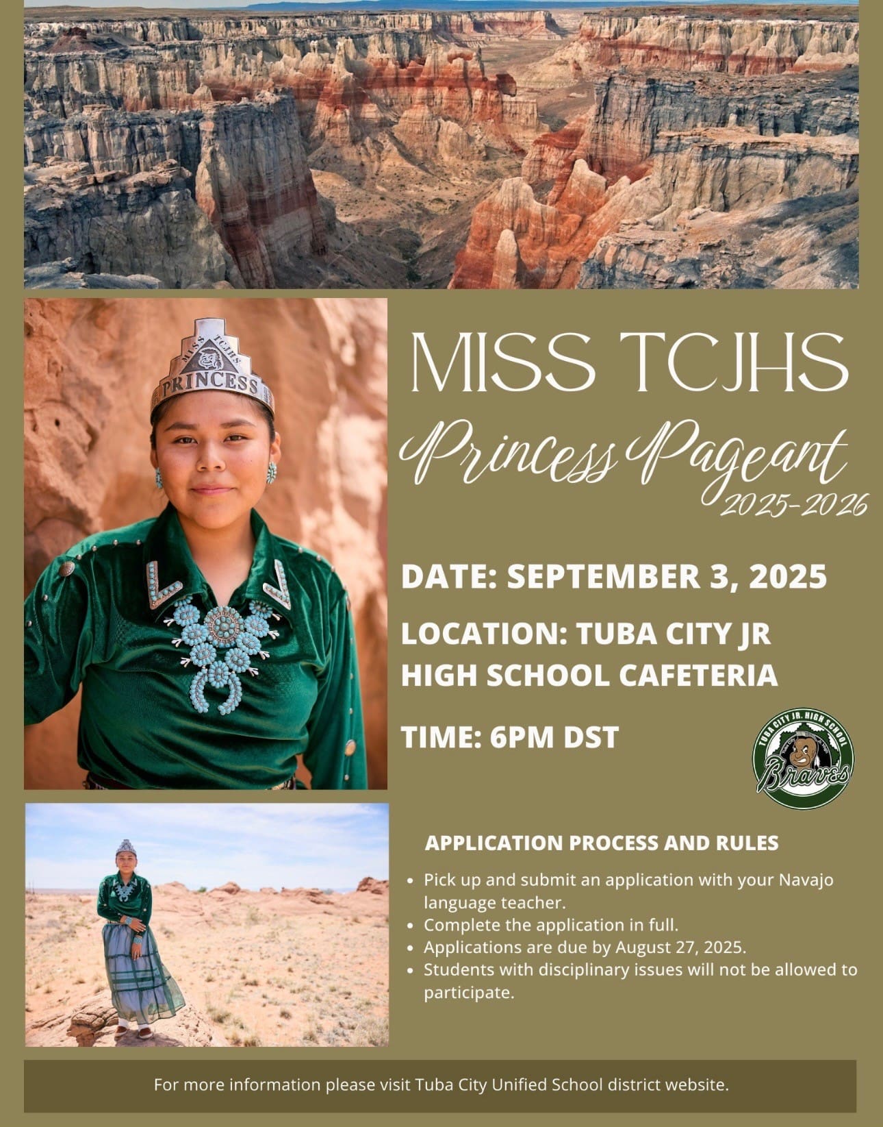 Miss TCJHS Pagean Miss TCJHS Princess Pageant Flyer