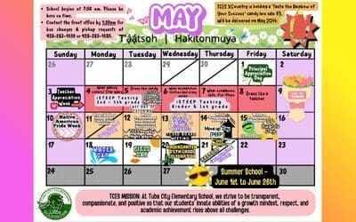 TCES May 2026 Calendar